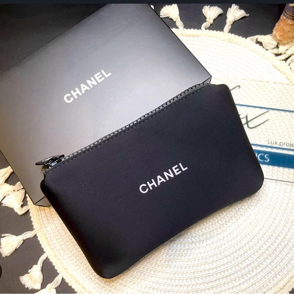 CHANEL Handbags - Chanel Neoprene cosmetic pouch NIB